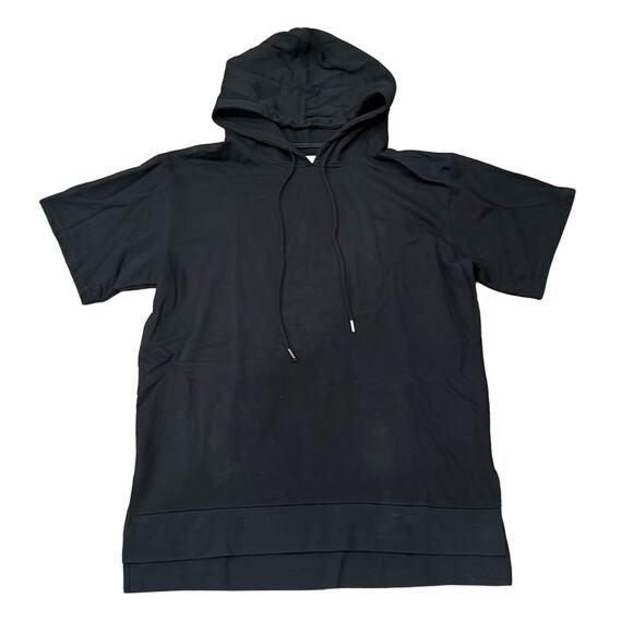 Elwood Men's Short Sleeve Hoodie Black Size L - Picture 1 of 6